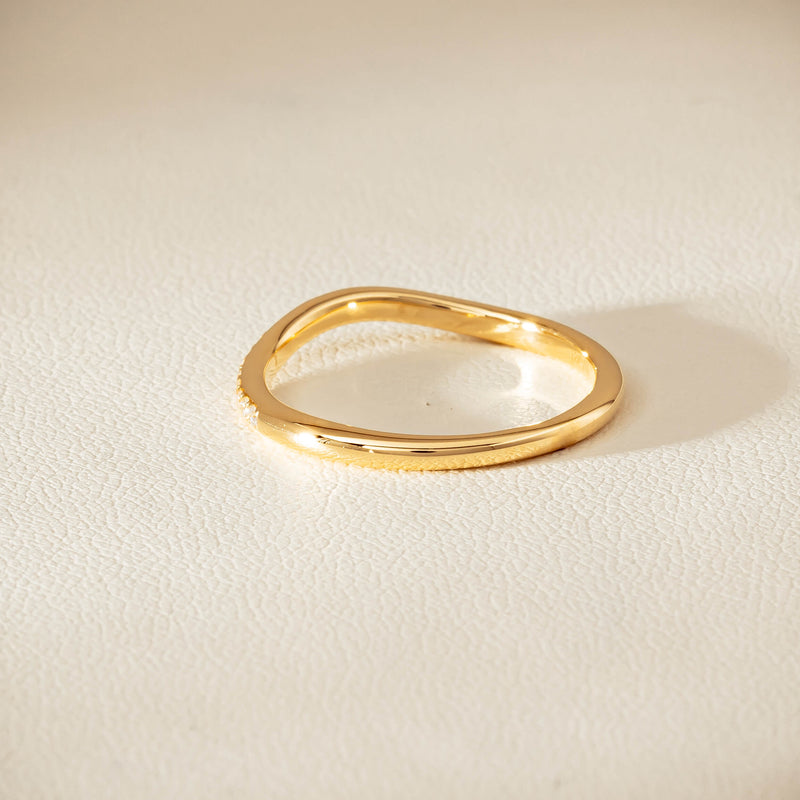 18ct Yellow Gold .15ct Diamond Grace Band - Ring - Walker & Hall