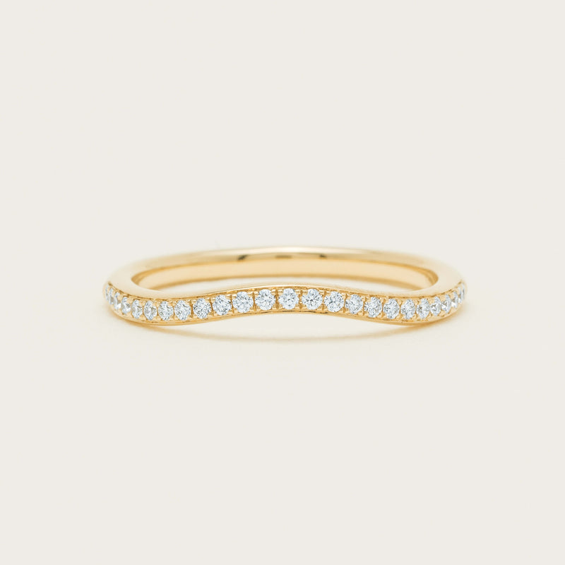 18ct Yellow Gold .15ct Diamond Grace Band - Ring - Walker & Hall