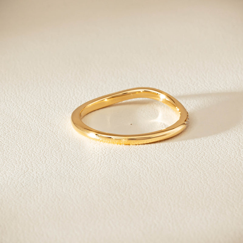 18ct Yellow Gold .15ct Diamond Grace Band - Ring - Walker & Hall