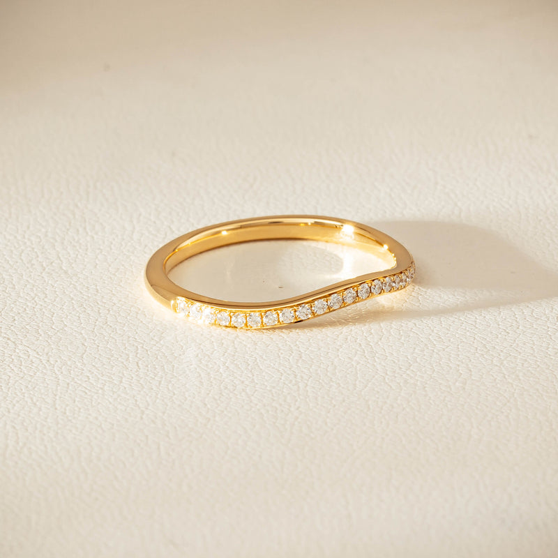 18ct Yellow Gold .15ct Diamond Grace Band - Ring - Walker & Hall