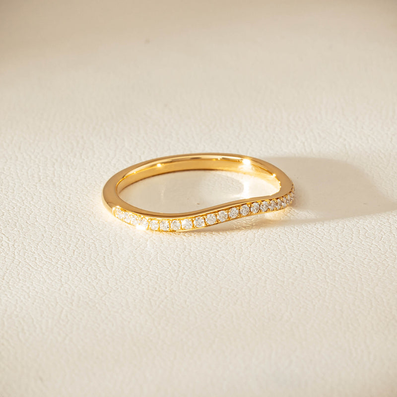 18ct Yellow Gold .15ct Diamond Grace Band - Ring - Walker & Hall
