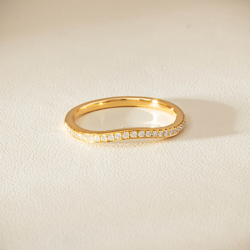 18ct Yellow Gold .15ct Diamond Grace Band - Ring - Walker & Hall