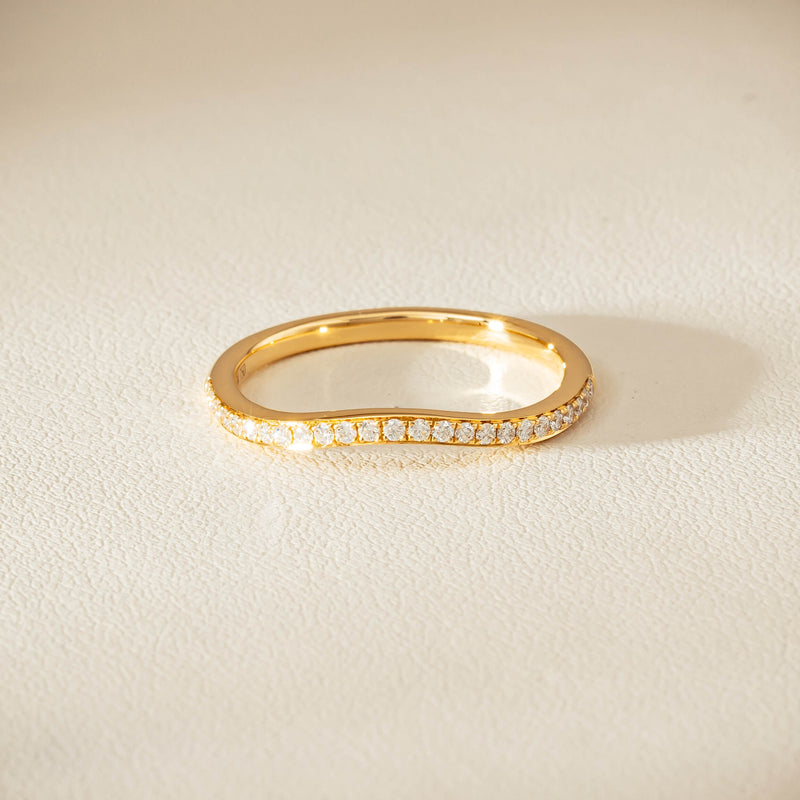 18ct Yellow Gold .15ct Diamond Grace Band - Ring - Walker & Hall