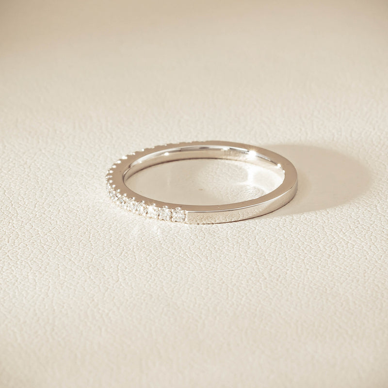 18ct White Gold Diamond Millie Band - Ring - Walker & Hall
