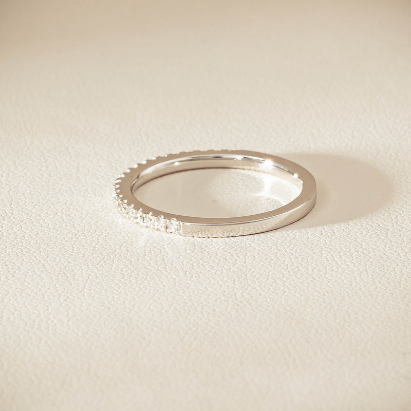 18ct White Gold Diamond Millie Band - Ring - Walker & Hall