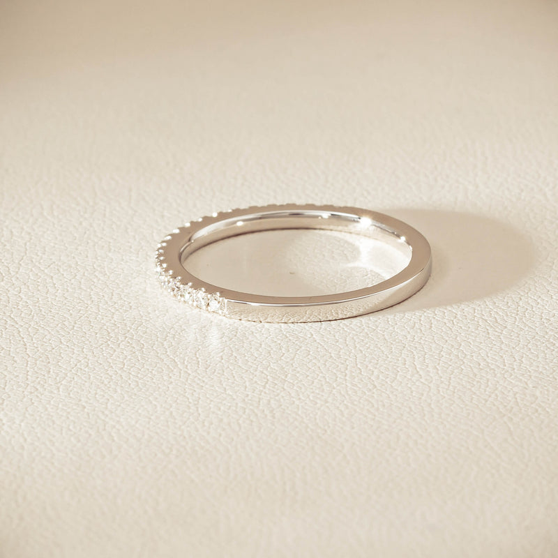 18ct White Gold Diamond Millie Band - Ring - Walker & Hall
