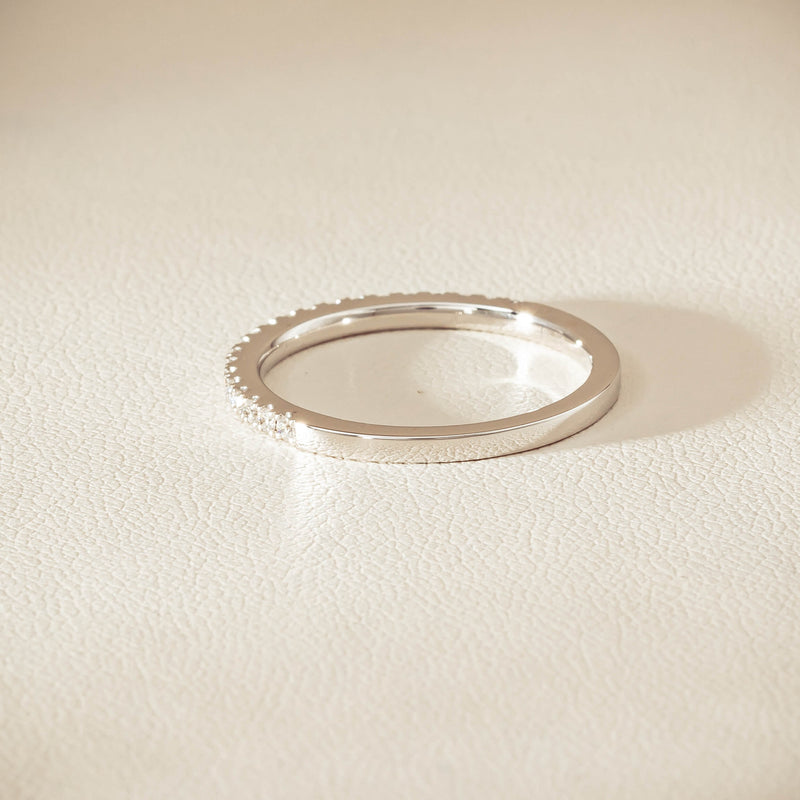 18ct White Gold Diamond Millie Band - Ring - Walker & Hall