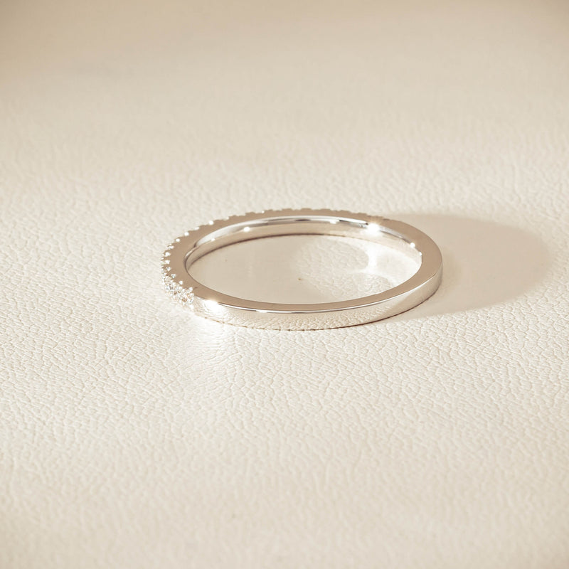 18ct White Gold Diamond Millie Band - Ring - Walker & Hall