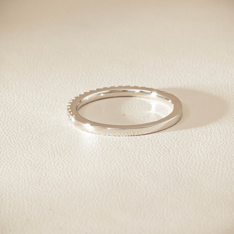 18ct White Gold Diamond Millie Band - Ring - Walker & Hall