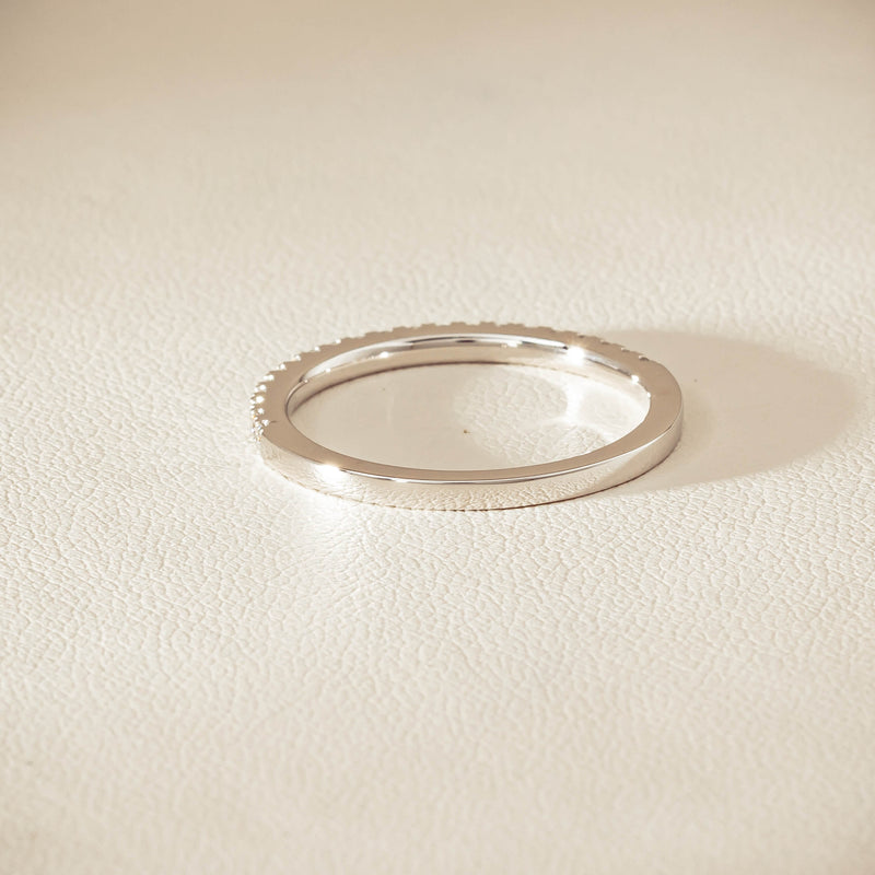 18ct White Gold Diamond Millie Band - Ring - Walker & Hall