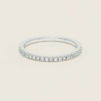 18ct White Gold Diamond Millie Band - Ring - Walker & Hall