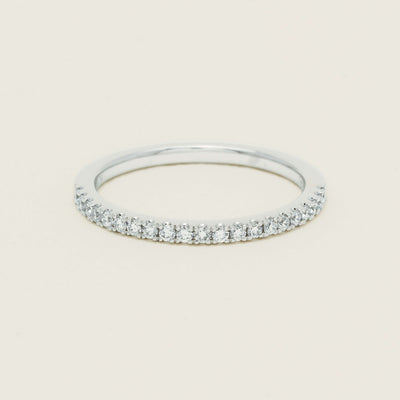 18ct White Gold Diamond Millie Band - Ring - Walker & Hall