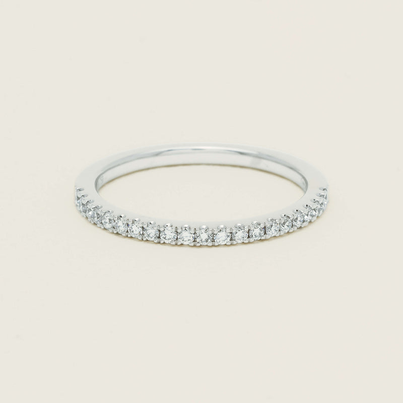 18ct White Gold Diamond Millie Band - Ring - Walker & Hall