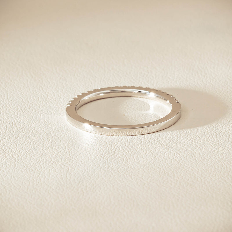 18ct White Gold Diamond Millie Band - Ring - Walker & Hall
