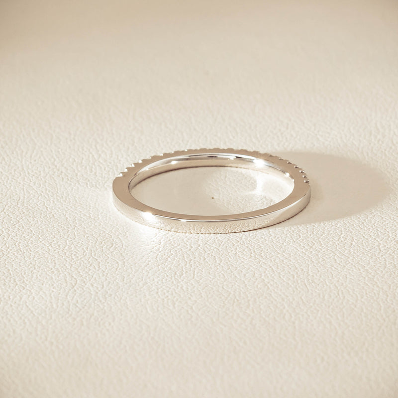 18ct White Gold Diamond Millie Band - Ring - Walker & Hall