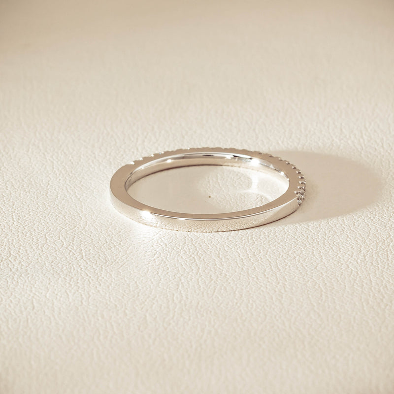 18ct White Gold Diamond Millie Band - Ring - Walker & Hall