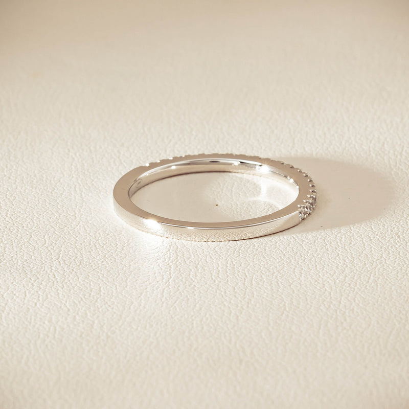 18ct White Gold Diamond Millie Band - Ring - Walker & Hall