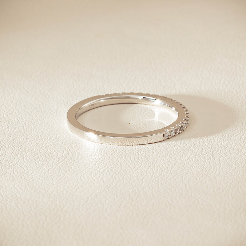 18ct White Gold Diamond Millie Band - Ring - Walker & Hall