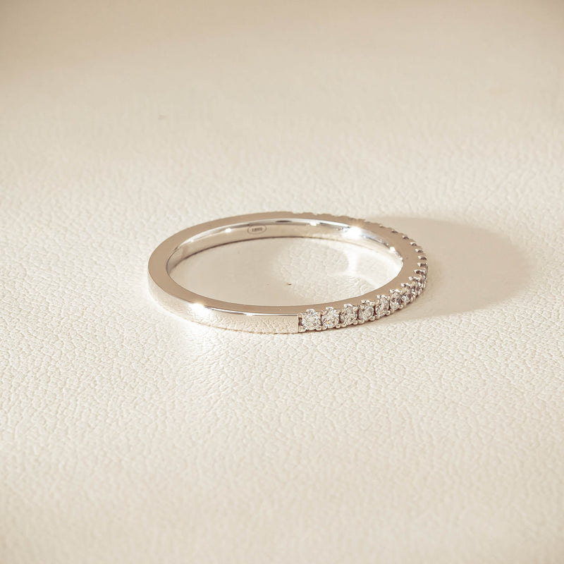 18ct White Gold Diamond Millie Band - Ring - Walker & Hall