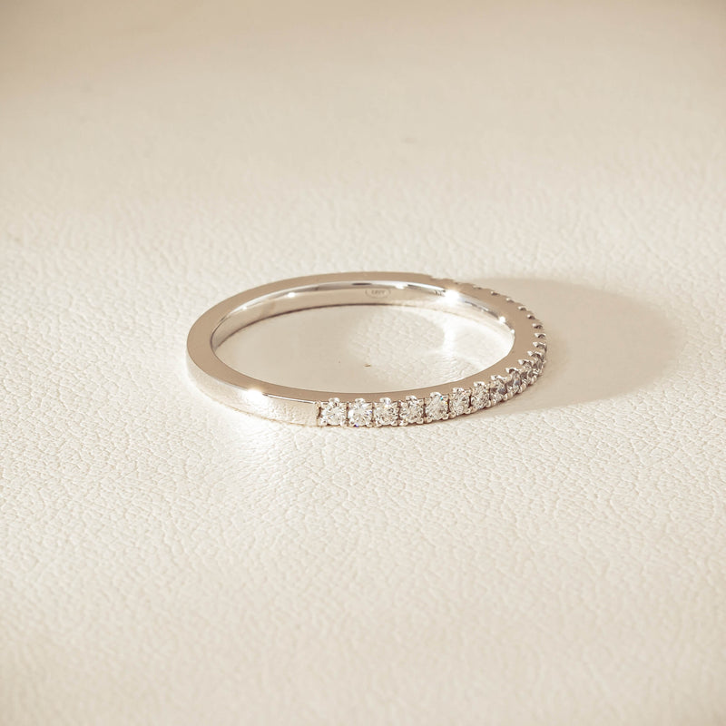 18ct White Gold Diamond Millie Band - Ring - Walker & Hall