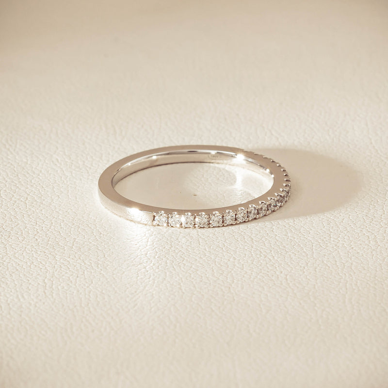 18ct White Gold Diamond Millie Band - Ring - Walker & Hall