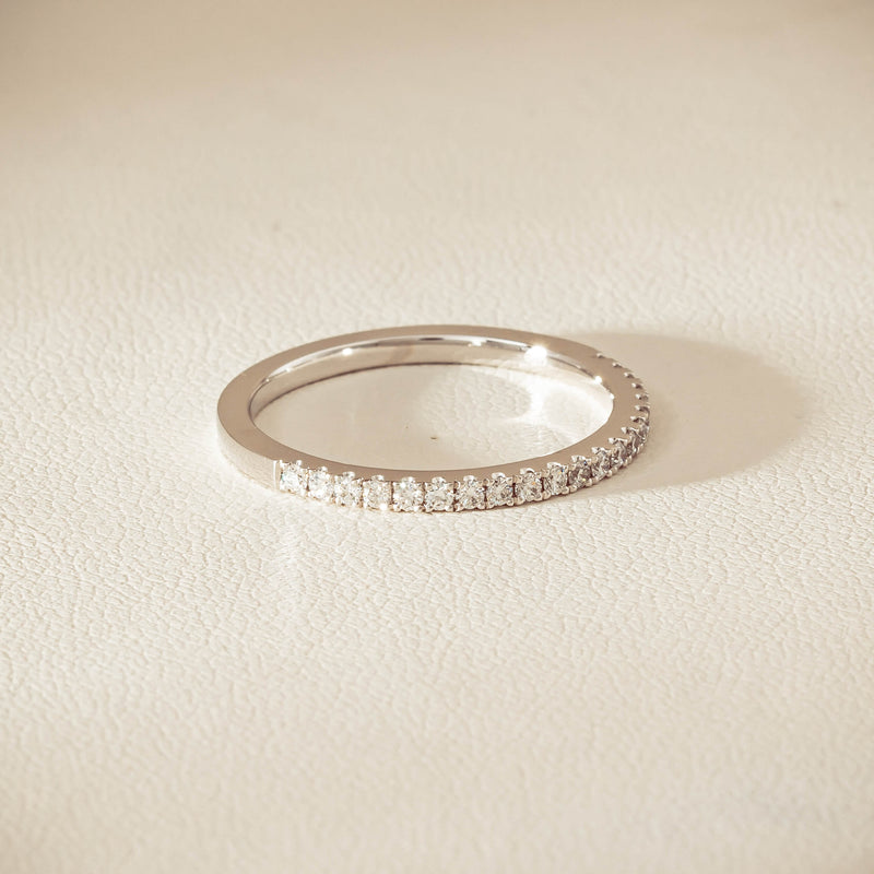 18ct White Gold Diamond Millie Band - Ring - Walker & Hall