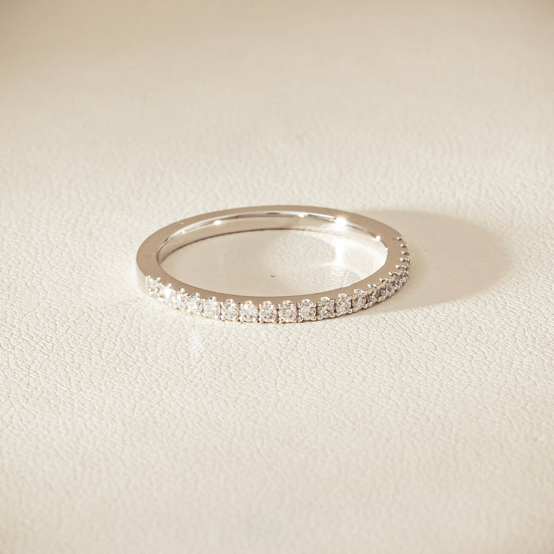 18ct White Gold Diamond Millie Band - Ring - Walker & Hall