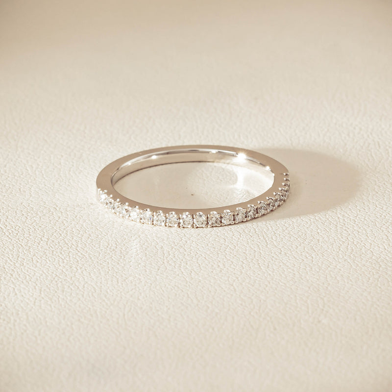 18ct White Gold Diamond Millie Band - Ring - Walker & Hall