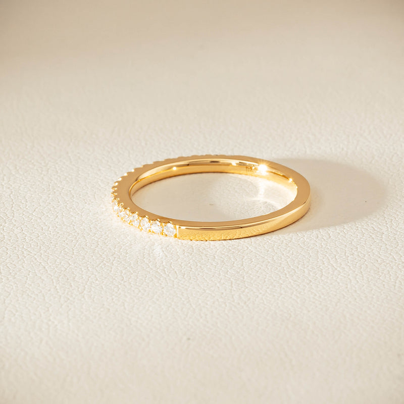 18ct Yellow Gold Diamond Millie Band - Ring - Walker & Hall