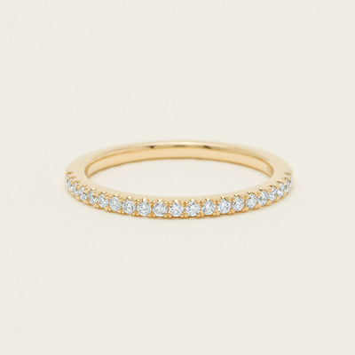 18ct Yellow Gold Diamond Millie Band - Ring - Walker & Hall