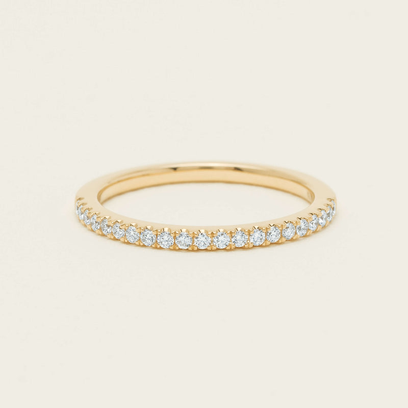 18ct Yellow Gold Diamond Millie Band - Ring - Walker & Hall