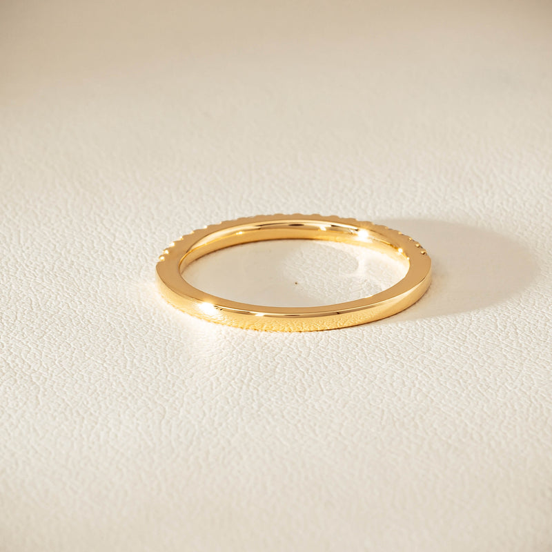 18ct Yellow Gold Diamond Millie Band - Ring - Walker & Hall