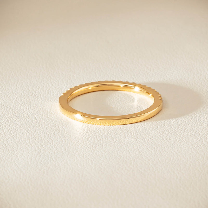 18ct Yellow Gold Diamond Millie Band - Ring - Walker & Hall