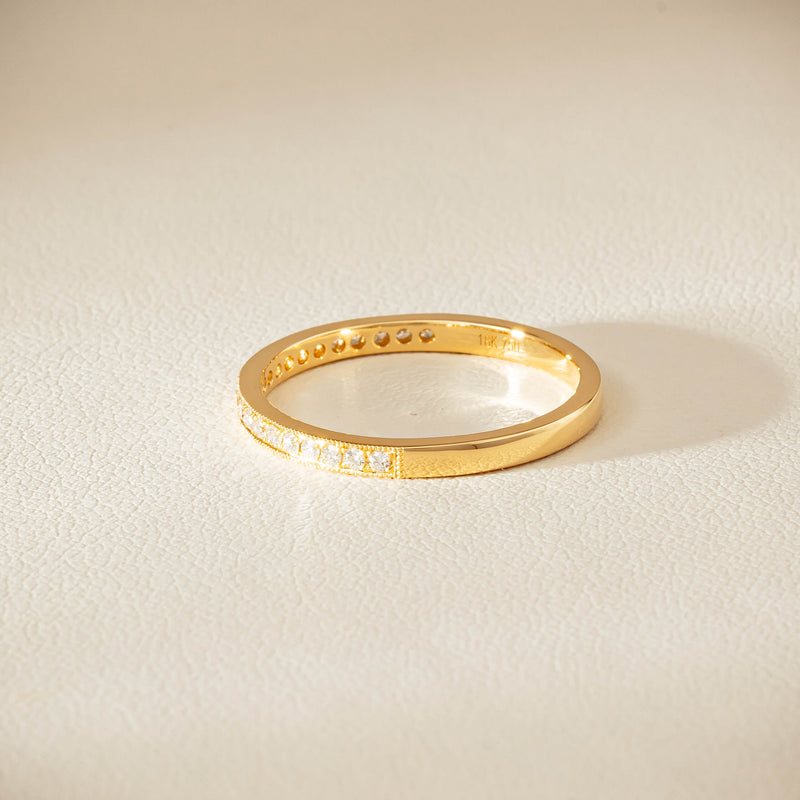 18ct Yellow Gold .16ct Diamond Galaxis Band - Ring - Walker & Hall