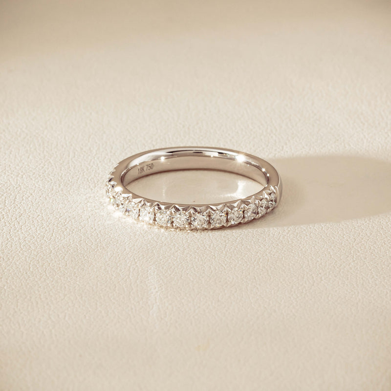 18ct White Gold .50ct Diamond Meridien Band - Ring - Walker & Hall