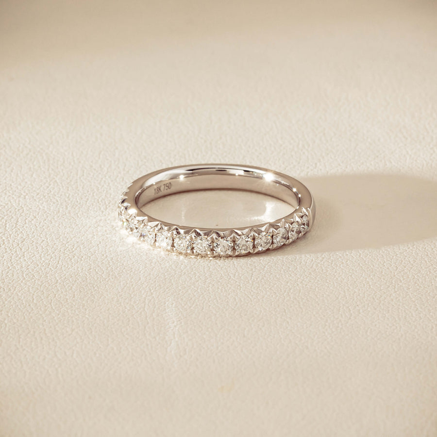 18ct White Gold .50ct Diamond Meridien Band - Ring - Walker & Hall