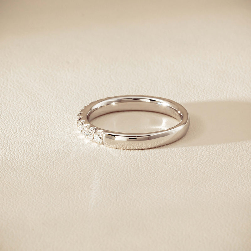 18ct White Gold .50ct Diamond Meridien Band - Ring - Walker & Hall