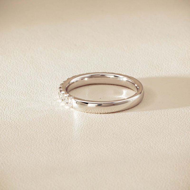 18ct White Gold .50ct Diamond Meridien Band - Ring - Walker & Hall
