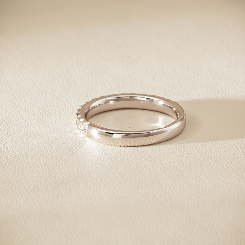 18ct White Gold .50ct Diamond Meridien Band - Ring - Walker & Hall