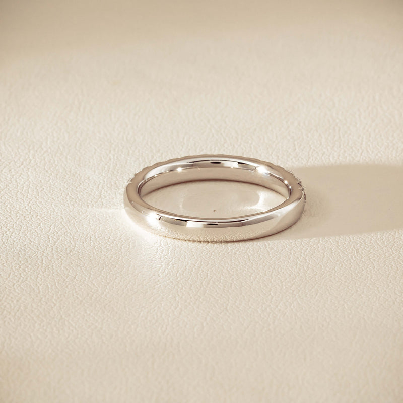 18ct White Gold .50ct Diamond Meridien Band - Ring - Walker & Hall