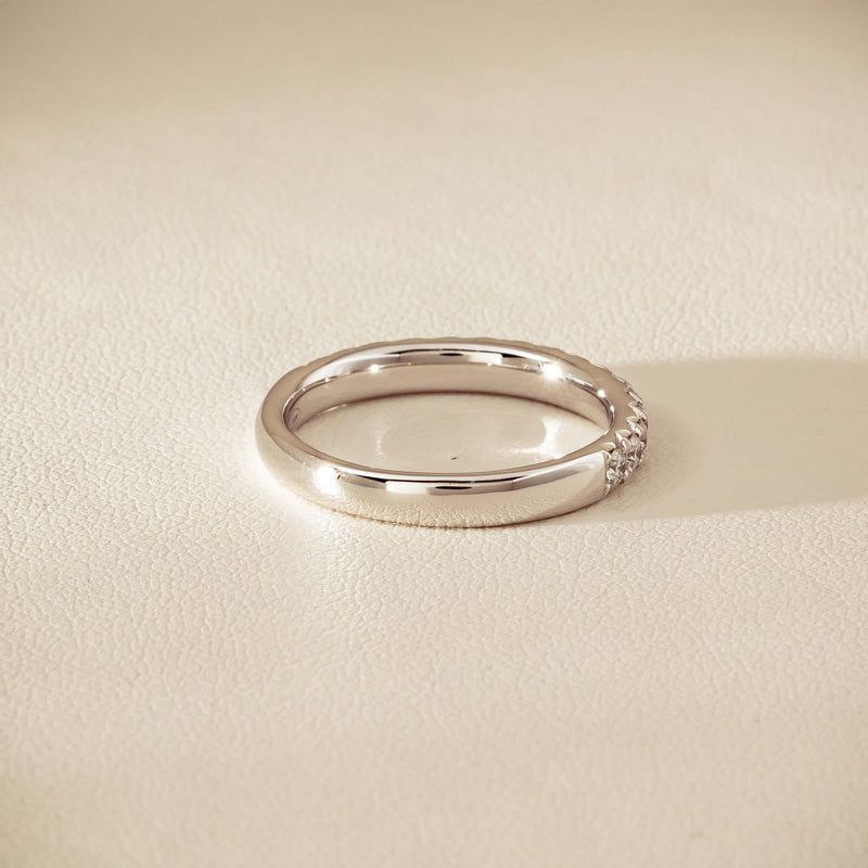 18ct White Gold .50ct Diamond Meridien Band - Ring - Walker & Hall