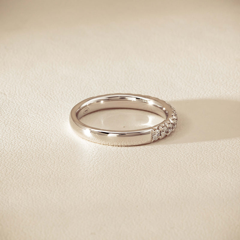18ct White Gold .50ct Diamond Meridien Band - Ring - Walker & Hall