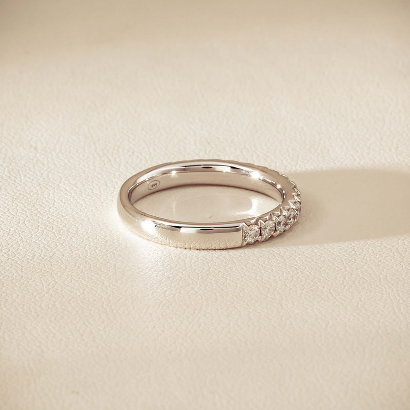 18ct White Gold .50ct Diamond Meridien Band - Ring - Walker & Hall