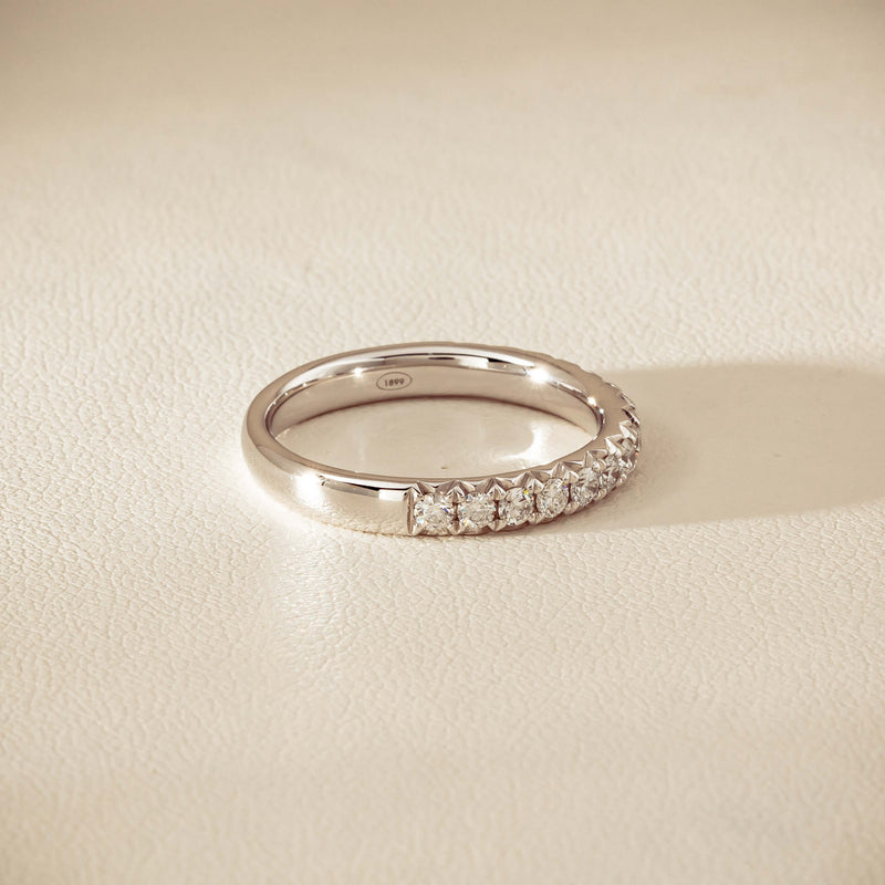 18ct White Gold .50ct Diamond Meridien Band - Ring - Walker & Hall