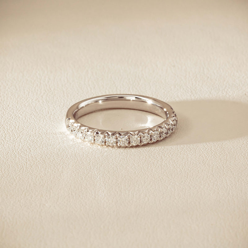 18ct White Gold .50ct Diamond Meridien Band - Ring - Walker & Hall
