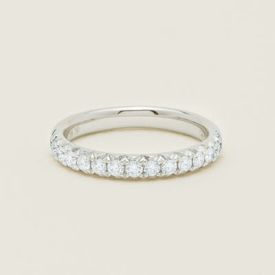 18ct White Gold .50ct Diamond Meridien Band - Ring - Walker & Hall