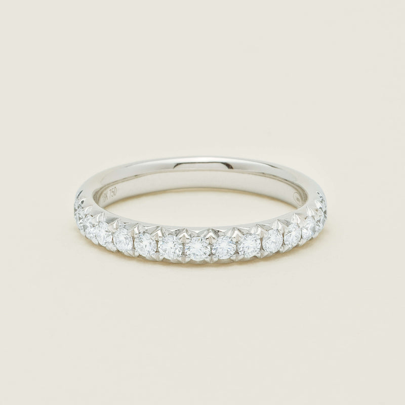 18ct White Gold .50ct Diamond Meridien Band - Ring - Walker & Hall