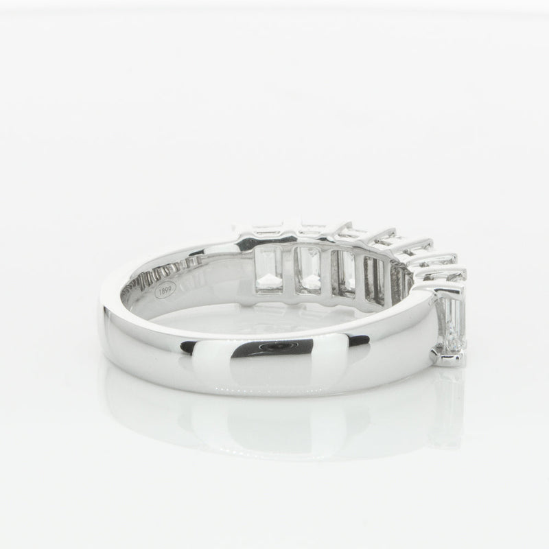 18ct White Gold 2.00ct Emerald Cut Diamond Asra Ring-Ring-Walker & Hall