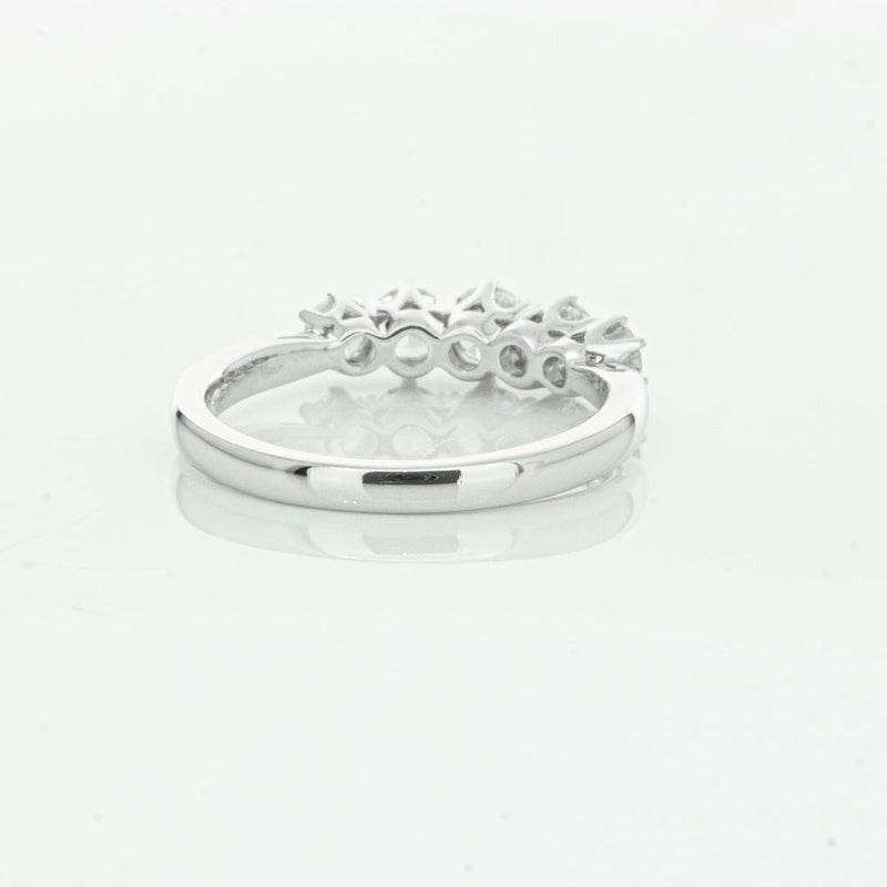 18ct White Gold .80ct Diamond Pentagon Ring-Ring-Walker & Hall