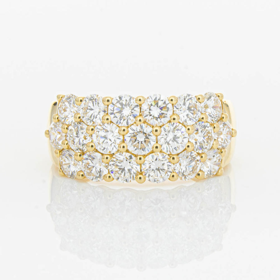 18ct Yellow Gold 3.00ct Diamond Dynasty Ring - Ring - Walker & Hall